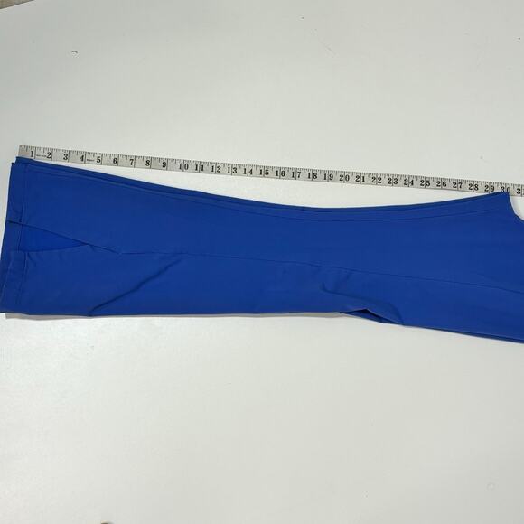 Free People Real Deal High Waist Front Slit Flare Blue Pants XS - Picture 9 of 12